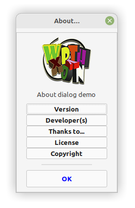 A new customized about dialog (Phoenix) - wxPyWiki