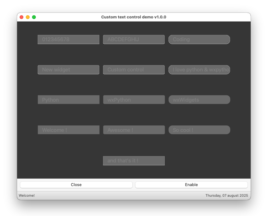 A new customized text control (Phoenix) - wxPyWiki