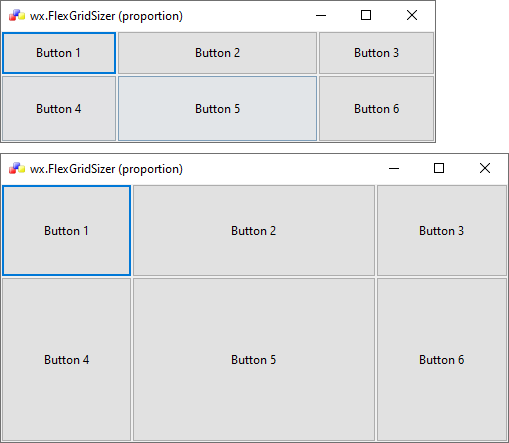 How to create a flex grid sizer (Phoenix) - wxPyWiki