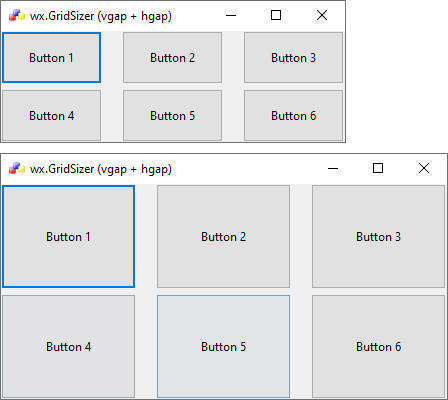How to create a grid sizer (Phoenix) - wxPyWiki