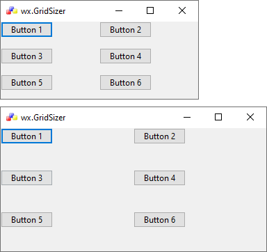 How to create a grid sizer (Phoenix) - wxPyWiki