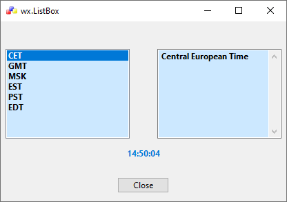 How to create a list box (Phoenix) - wxPyWiki