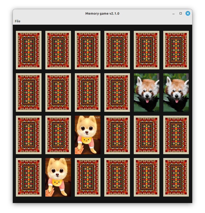 Memory game (Phoenix) - wxPyWiki