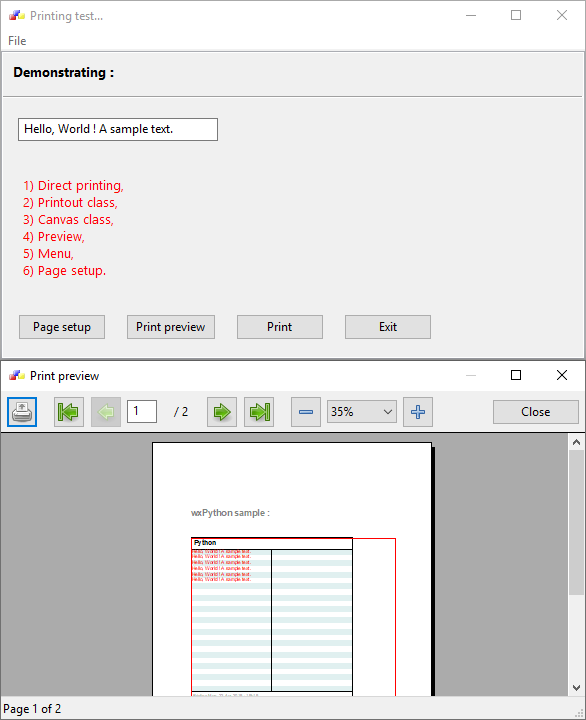 Printing framework (Phoenix) - wxPyWiki